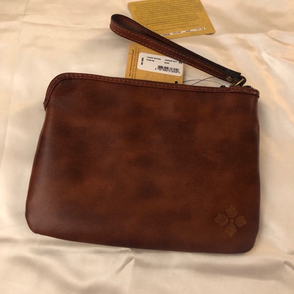 Patricia Nash Cassini Large Woven Leather Wristlet Color Rust NWT & Card - Picture 2 of 12